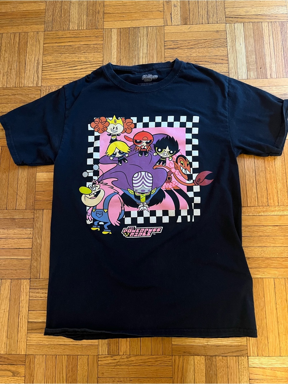 Cartoon Network Powerpuff Girls Black Graphic Tee